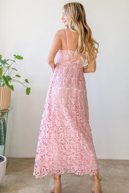 Cotton Lace Maxi Dress
