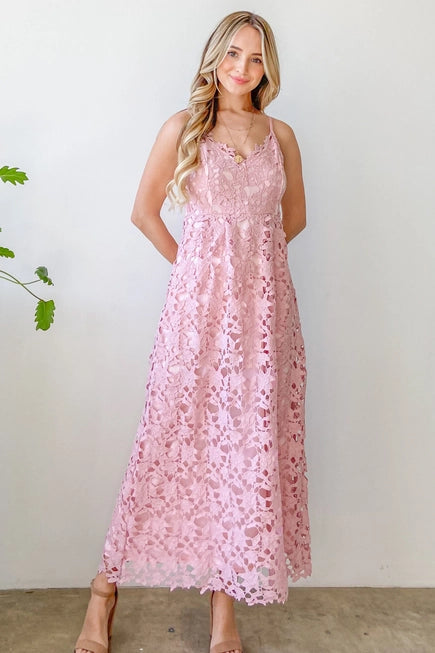 Cotton Lace Maxi Dress