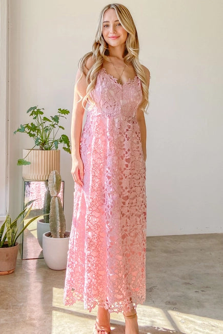 Cotton Lace Maxi Dress