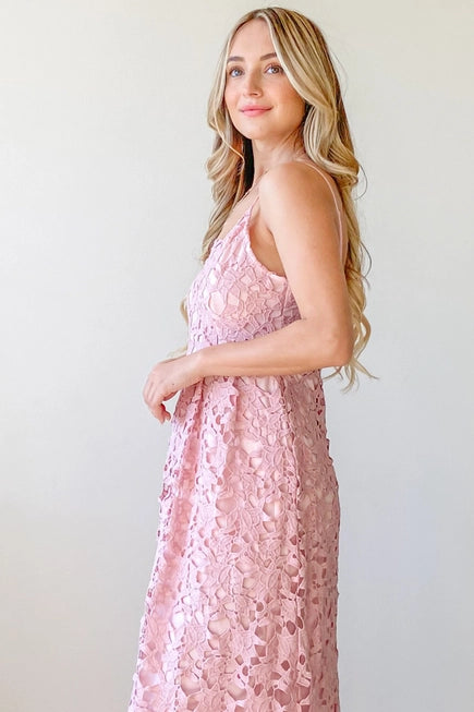Cotton Lace Maxi Dress