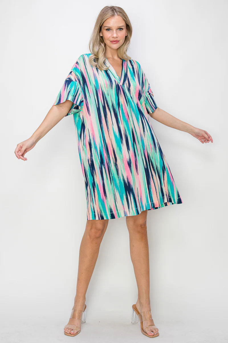 V-NECK PULLOVER Dress