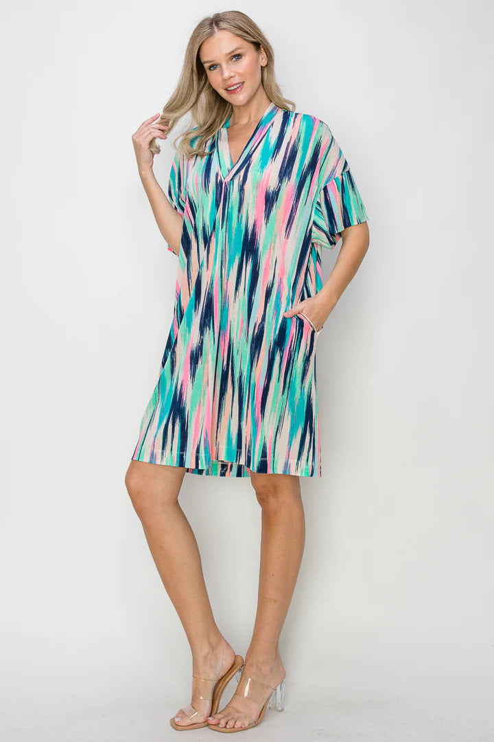 V-NECK PULLOVER Dress