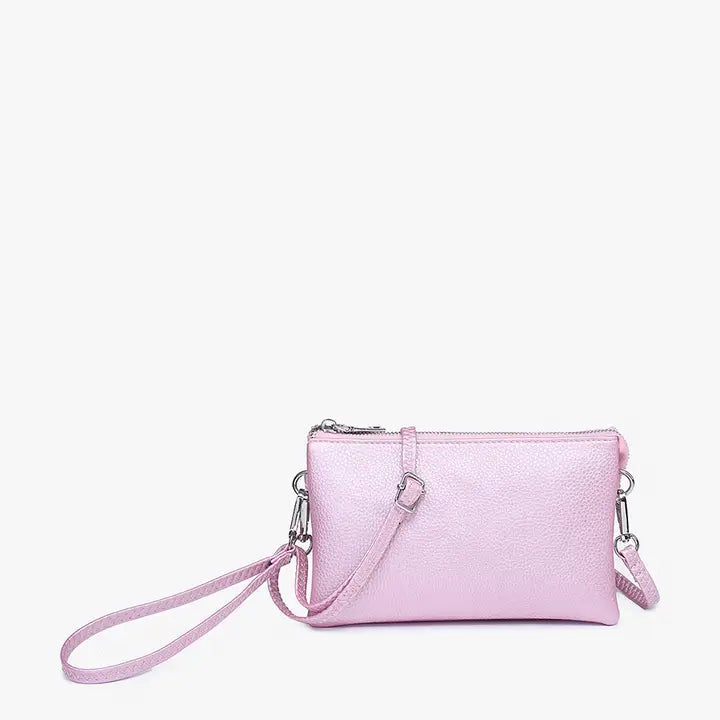 Riley Monogrammable 3 Compartment Crossbody/Wristlet