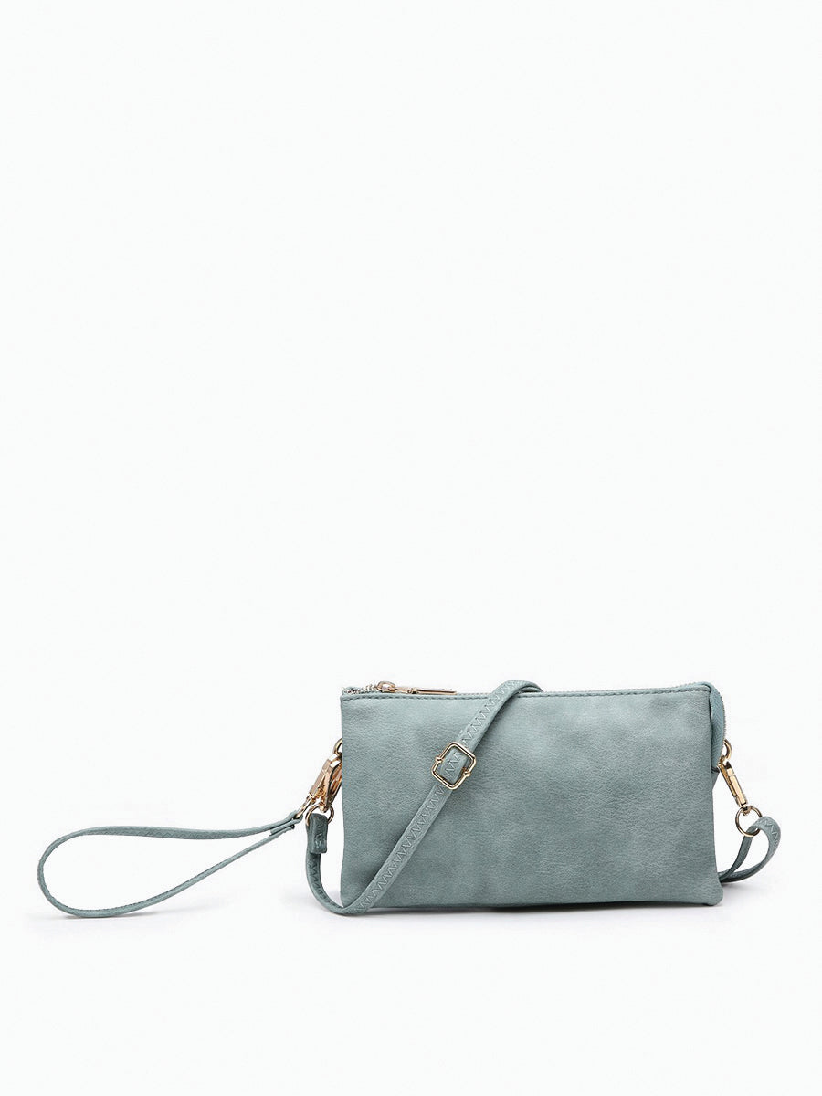 Riley Monogrammable 3 Compartment Crossbody/Wristlet