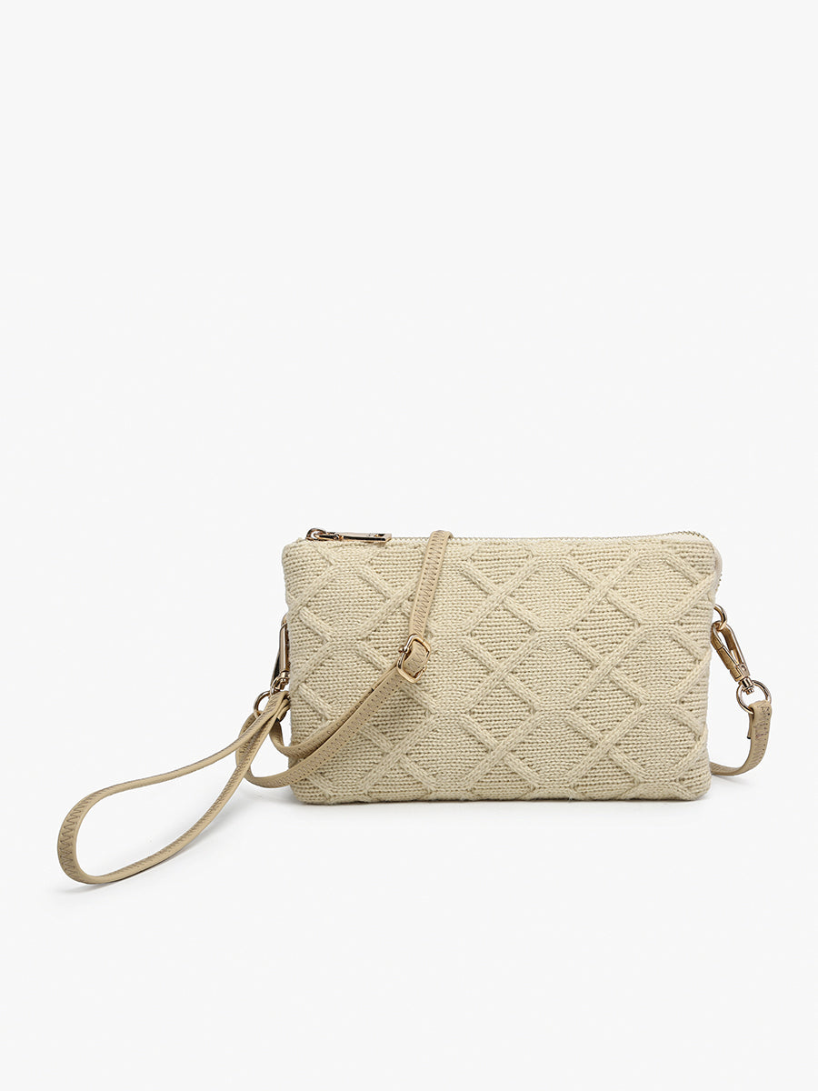 Riley Monogrammable 3 Compartment Crossbody/Wristlet