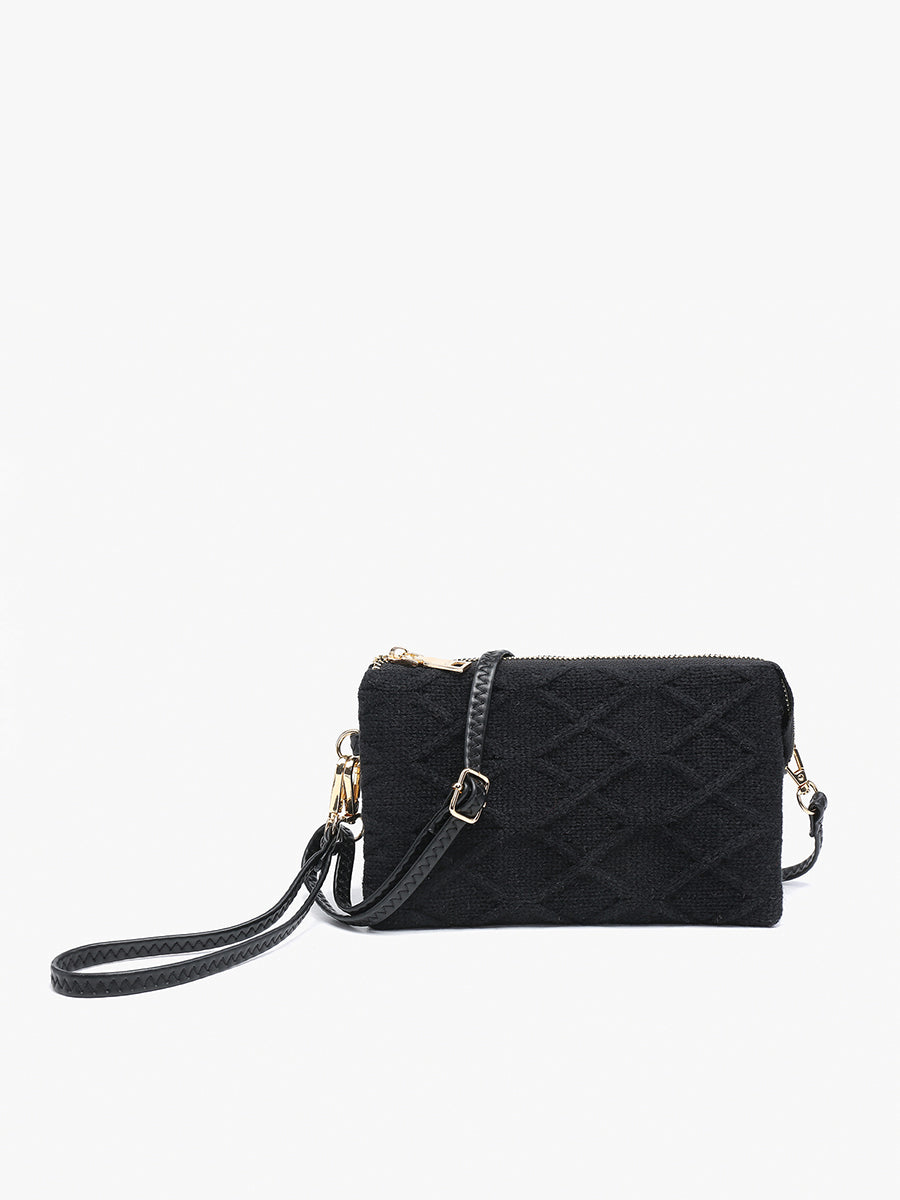 Riley Monogrammable 3 Compartment Crossbody/Wristlet