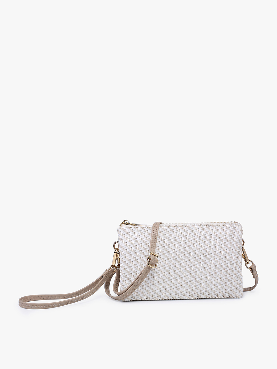 Riley Woven 3 Compartment Crossbody/Wristlet