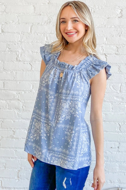 Boho Print Top