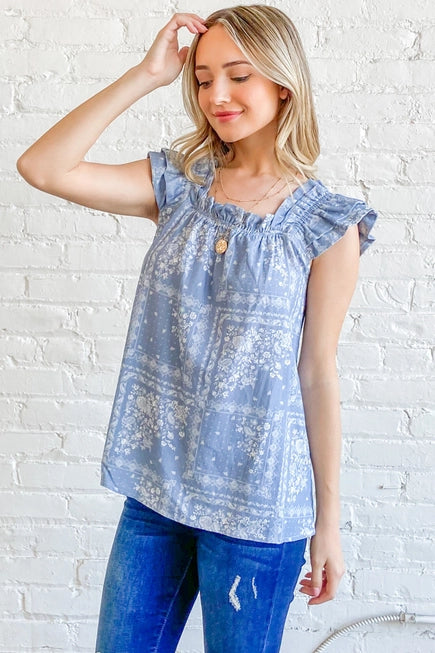 Boho Print Top